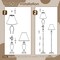 Beige Table and Floor Lamp Set 3-Piece with Linen Fabric Shades